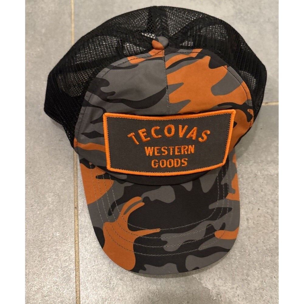Tecovas Total Eclipse 2024 Camo Trucker Hat Western Goods Snapback Cap NEW
